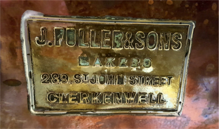 Vintage Fullers name plate